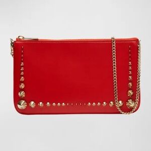 Christian Louboutin Loubila Shoulder Bag in Leather with Spikes